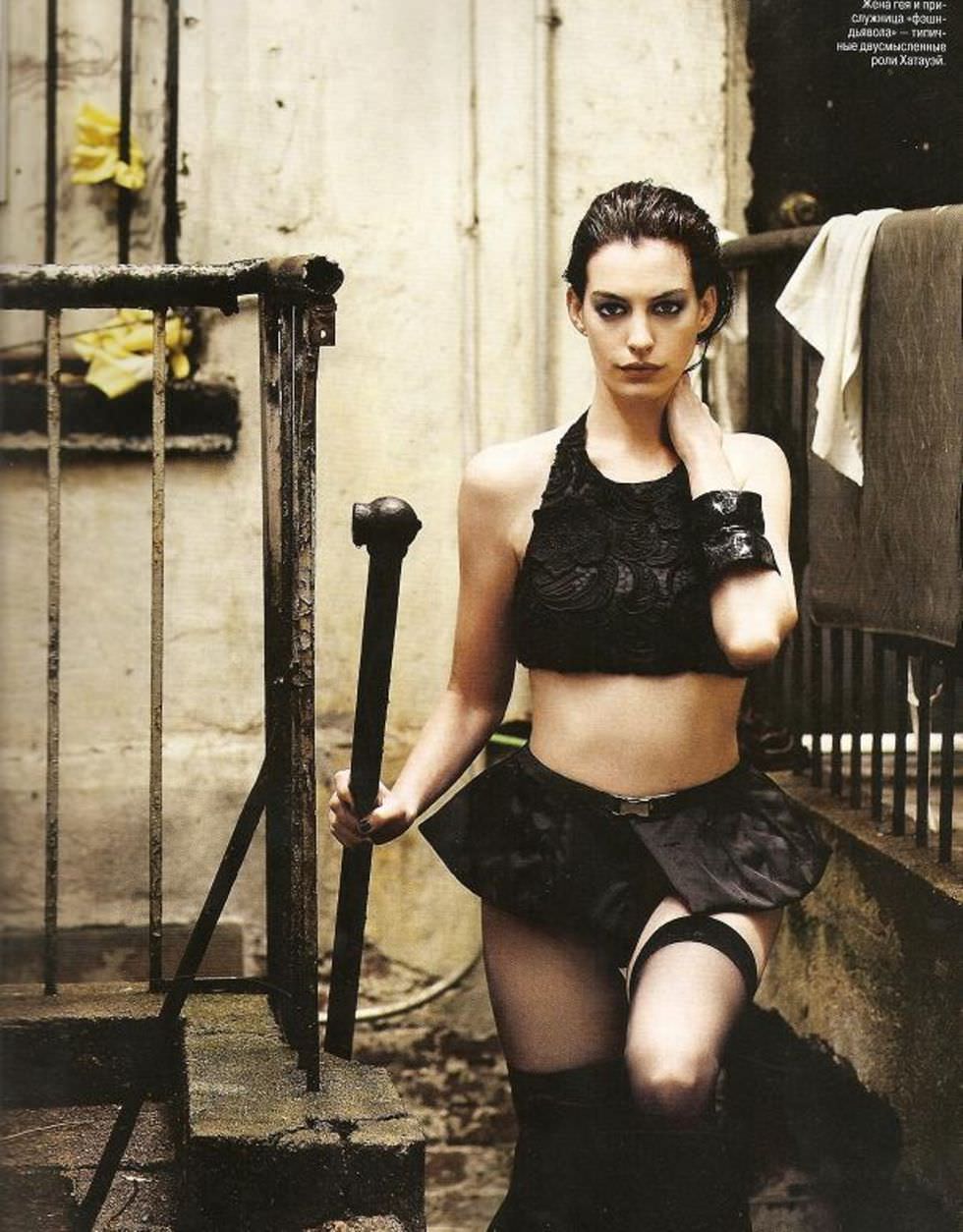 Anne Hathaway Stockings